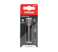 Timco Magnetic Socket Driver Bit - Bi-Hex - Blister Pack of 1 11BHSDB