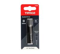 Timco Magnetic Socket Driver Bit - Hex - Blister Pack of 1 10SDB