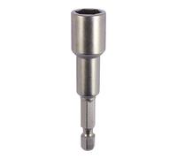 Timco Magnetic Socket Driver Bit - Hex (Size 10 x 65 - 1 Each) in Silver Timco Silver