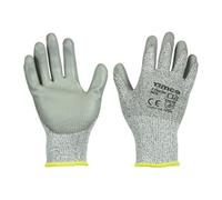 Timco - Medium Cut Gloves - Pu Coated Hppe Fibre With Glass Fibre (Size Medium - 1 Each)