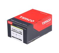 Timco Metal Construction Composite Panel Screws - Hex - Epdm Washer - Self-Drilling - Exterior - Silver Organic Box 50 LH180W16B