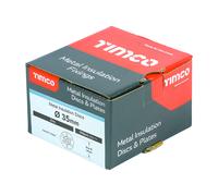 TIMco Metal Insulation Disc BZP 35mm (Bag of 100)