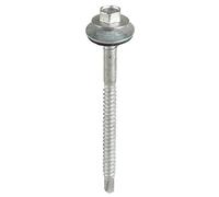 Timco - Metal Panel Screws Hex EPDM Washer Silver (Size 5.5/6.3x82-100 Pcs)