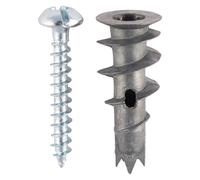 TIMco Metal Speed Plug with Screw Plasterboard Fixing 31.5mm (Pack of 5)