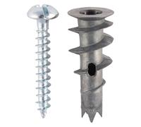 Timco - Metal Speed Plugs & Screws - Zinc (Size 31.5mm - 100 Pieces)