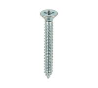 Timco - Metal Tapping Screws - Pz - Countersunk - Self-Tapping - Zinc (Size 10 X 1 1/2 - 100 Pieces)