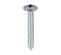 Timco - Metal Tapping Screws - Pz - Flange - Self-Tapping - Zinc (Size 8 X 1 1/4 - 200 Pieces)