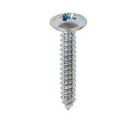 Timco - Metal Tapping Screws - Pz - Flange - Self-Tapping - Zinc (Size 8 X 1 - 200 Pieces)