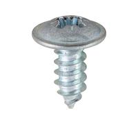 Timco - Metal Tapping Screws - Pz - Flange - Self-Tapping - Zinc (Size 8 X 3/8 - 200 Pieces)