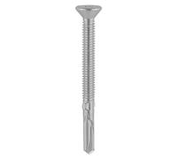 Timco Metal Timber to Heavy Screws - Countersunk Wing-Tip Self-Drilling in Silver Timco Silver