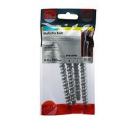 Timco Masonry Bolts - Hex - Exterior - Silver (Size 8.0 x 100 - 4 Pieces) Timco Silver