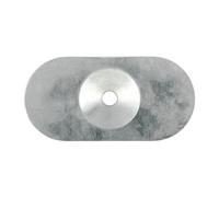 Timco MID8240 Metal Oval Stress Plate - Zinc 82 X 40 Box 50
