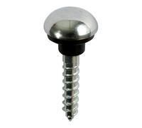 Timco Mirror Hanging Screws - Zinc - Chrome Dome - Box of 200 00081CMIR200