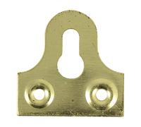 Timco Mirror Plates - Slotted - Electro Brass - TIMpac of 4 SMP38P