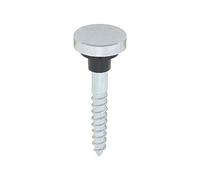 TIMCO Mirror Screws Zinc Chrome Flat - 08114FCMIRP - Pack of 10- you get 4
