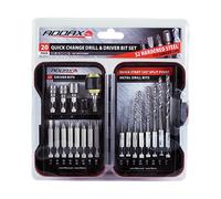 TIMco Driver Bit and Ground Jobber Drill Bit Set Mixed - (Set 20) - MIX20SET