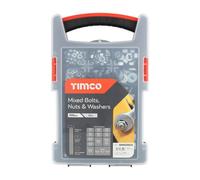 Timco - Mixed Bolts, Nuts And Washers Grab Pack - Zinc (Size 500Pcs - 500 Pieces)