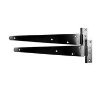 Timco MTH12BB Pair Of Medium Tee Hinges - Black 12in