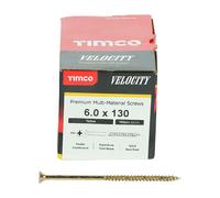 Timco Multi-Purpose Countersunk Velocity Screw - 6.0 x 130 (100 pack)
