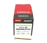 Timco Multi-Purpose Countersunk Velocity Screw - 6.0 x 80 (200 pack)
