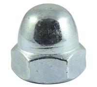 TIMco ND8Z DIN 1587 BZP Hex Dome Nut M8 - Zinc (Box of 100)