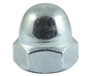 TIMco ND8Z DIN 1587 BZP Hex Dome Nut M8 - Zinc (Box of 100)