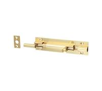 Timco - Necked Barrel Bolt - Polished Brass (Size 100 X 25mm - 1 Each)