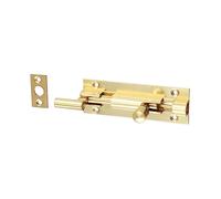 Timco - Necked Barrel Bolt - Polished Brass (Size 75 x 25mm - 1 Each)