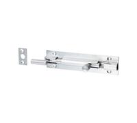 Timco - Necked Barrel Bolt - Satin Chrome (Size 100 X 25mm - 1 Each)