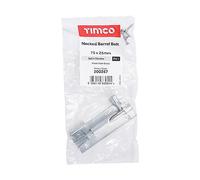 Timco - Necked Barrel Bolt - Satin Chrome (Size 75 x 25mm - 1 Each)