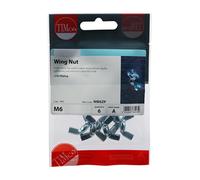 Timco NW6ZP Wing Nuts - Zinc M6 TIMpac 6