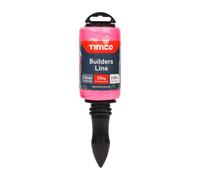 TIMCO Nylon Brick Line on Winder Pink - 1.5mm x 100m