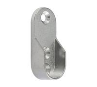 Timco Oval End Socket For Tube 30X15mm, Chrome, 2-Pack