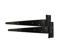 Timco - Pair of Strong Tee Hinges - Black (Size 12" - 1 Each)