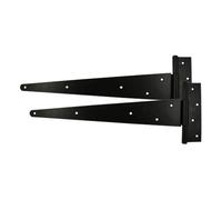 Timco - Pair of Strong Tee Hinges - Black (Size 16" - 1 Each)