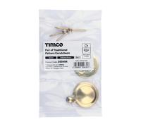 Timco Pair Of Traditional Pattern Escutcheon - Polished Brass Bag 1 200484