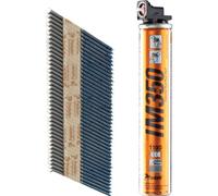 Paslode iM350+ Ring Shank Stainless Steel Nails - 2.8 x 63mm (1100 Box + 1 Fuel Cell)