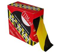 Timco BARTYB500 Barrier Tape - Yellow & Black 500M X 70Mm Box 1