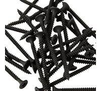 Timco 00050DRYS Drywall Metal Stud Plasterboard Screws - Ph - Bugle - Fine Thread - Black 3.5 X 50 Box 200