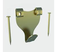TIMCO Picture Hanging Hooks Double Electro Brass - No.3 Double