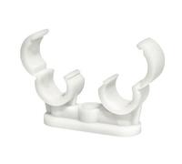 Timco - Pipe Clips - Quick Lock - Double (Size 22mm - 50 Pieces)
