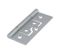 Timco Plain Bearing Flush Brass Hinges Satin Chrome - 75 X 50