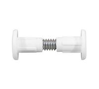 Timco Plastic Cabinet Connector Bolts White - 28mm