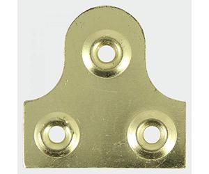 TIMco PMP32P Plain Mirror Plate 32mm - (Pack of 4)