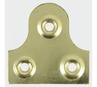 TIMCO Mirror Plates Plain Electro Brass - PMP38P - Pack of 4- you get 12