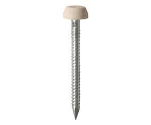 TIMCO PN25BEIGE Polymer Headed Nail 25mm - Beige (Box of 100)