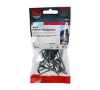Timco PN50BLP Polymer Headed Pins - Stainless Steel - Black 50Mm TIMpac 25