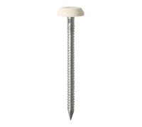 TIMCO Polymer Headed Nails A4 Stainless Steel Cream - PN65CC - Pack o- you get 3