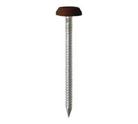 Timco - Polymer Headed Nails - A4 Stainless Steel - Mahogany (Size 65mm - 100 Pieces)
