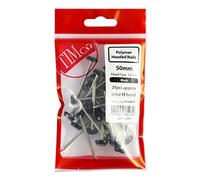 TIMco PP30BLP Polymer Headed Pin Black Bag of 60